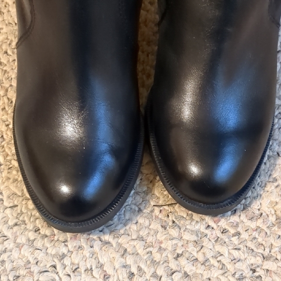Franco Sarto Knee-High Black Boots - Picture 2 of 8